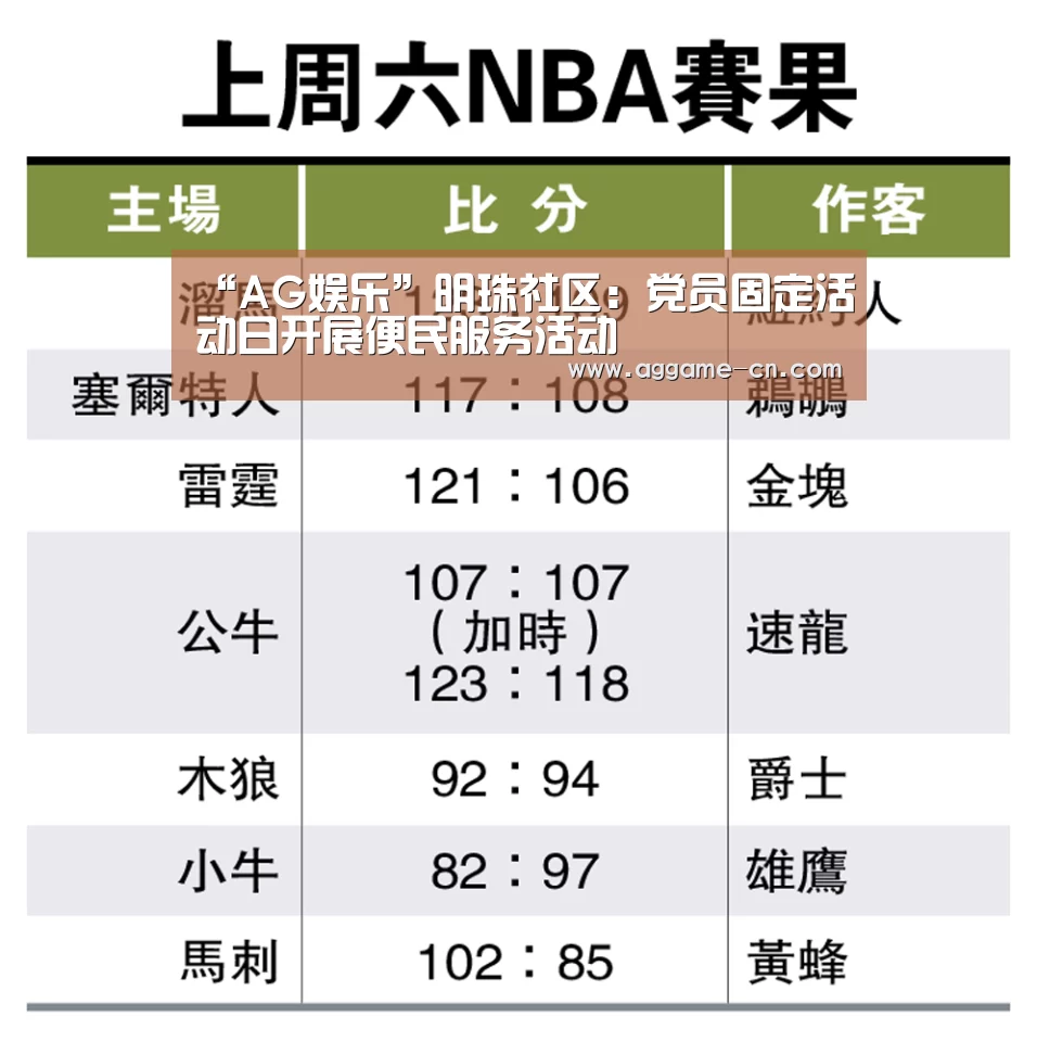 “AG娱乐”明珠社区:党员固定活动日开展便民服务活动(图2) AG平台